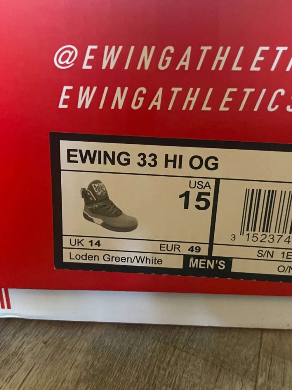 33 HI OG Basketball Shoes in Loden Green/White